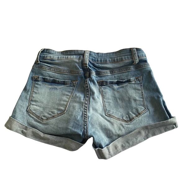 KanCan Light Wash Cuffed Jean Shorts, Size 26 - Picture 9 of 11